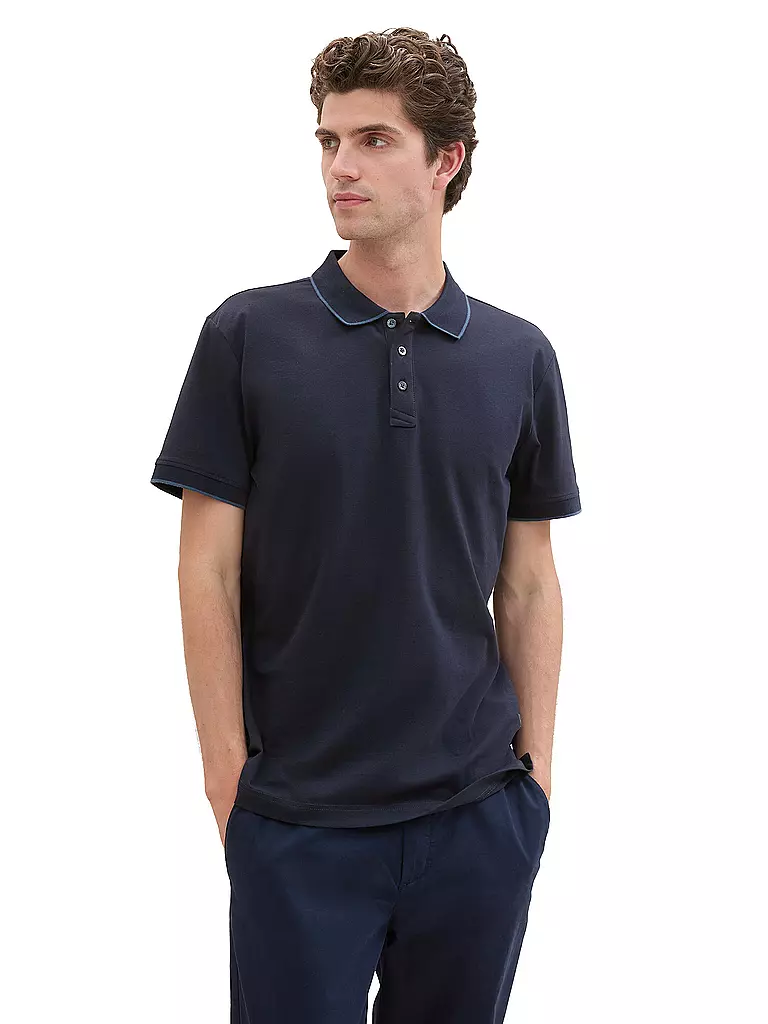 TOM TAILOR Poloshirt dunkelblau