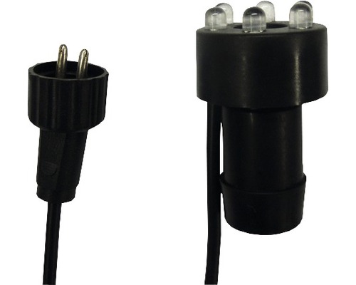 HEISSNER LED-lamp voor stenen fonteinen, xenon wit, blauw/wit, diameter 30 mm, kabellengte 150 cm, 3/4