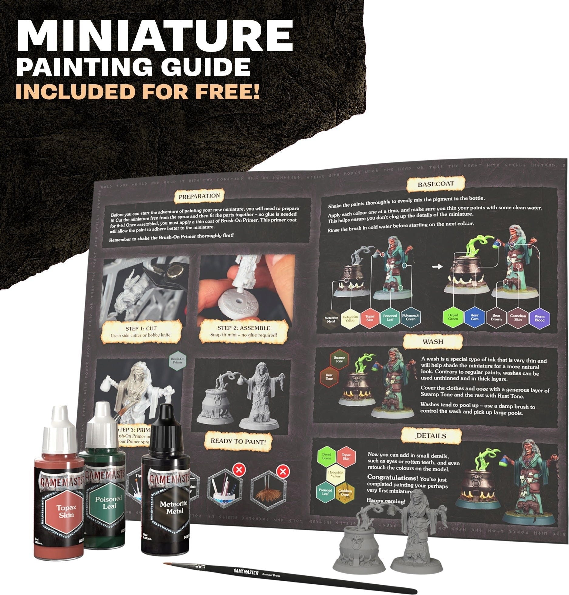 The Army Painter  GameMaster: Wilderness Adventures Role-Playing Paint Set    Komplettes Paint Set für Rollenspiel- & Tabletop-Miniaturen
