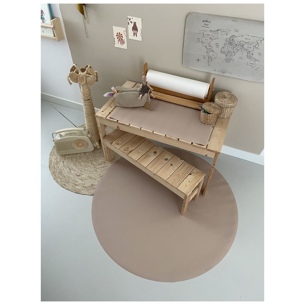 EeveveEeveve   Vinyl Bodenmatte rund stars almond