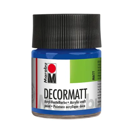 Marabu Decormatt Acryl, mittelblau, 50 ml