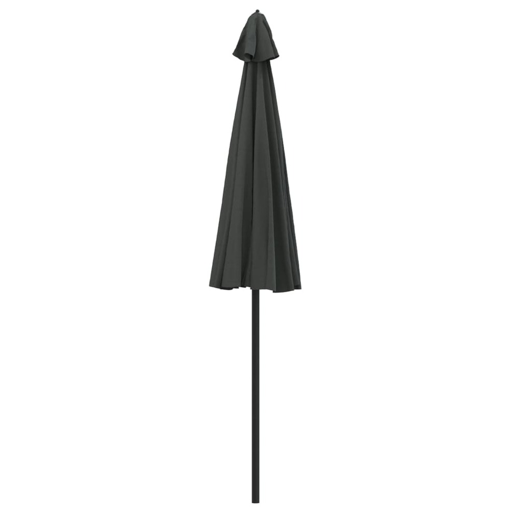 Parasol mobilier de jardin d'e x térieur avec mât en aluminium 270 cm anthracite