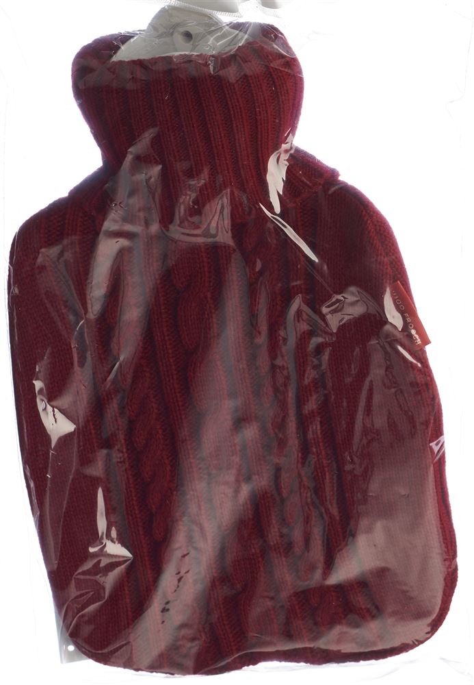 Frosch Wärmflasche PVC 1.8l Strickbezug rot 1 Stk