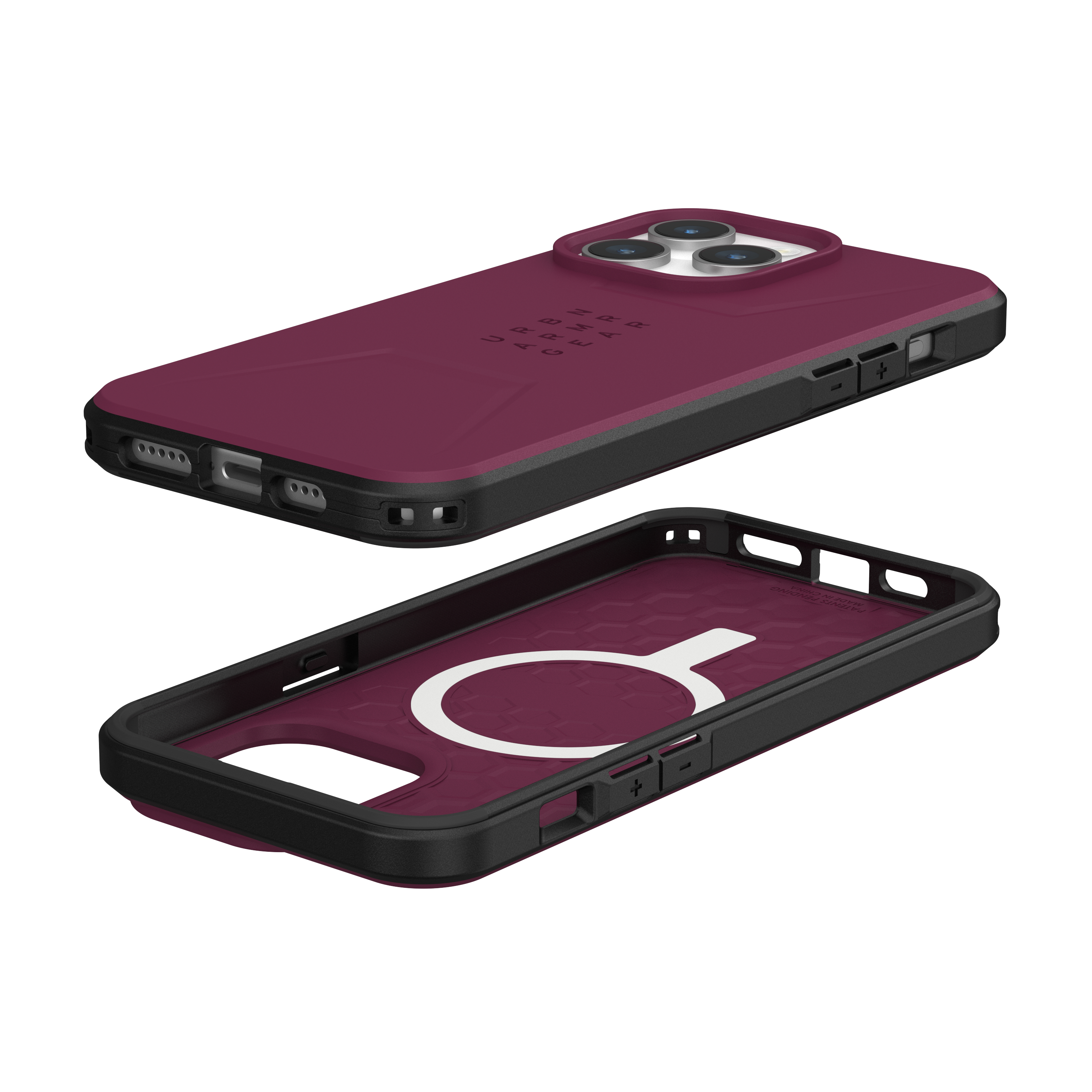 iPhone 15 Pro Max MagSafe Schutzhülle Civilian Case (114295119049) - Bordeaux