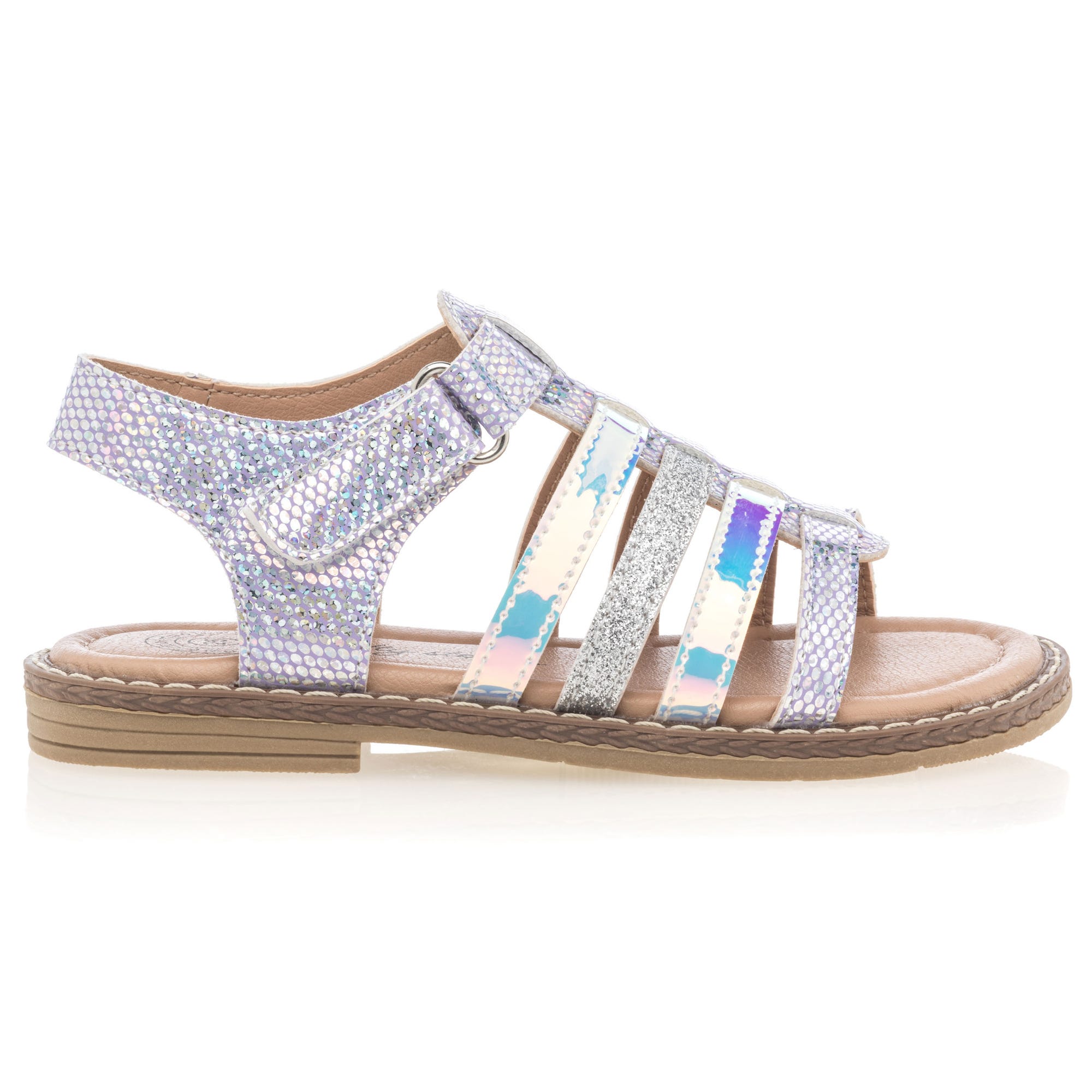 Nu-pieds Fille argent