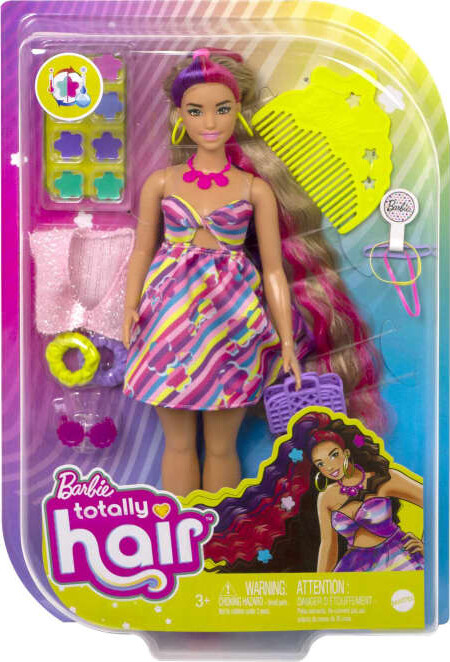 Barbie - Totally Hair - Dukke Med Blomstertema