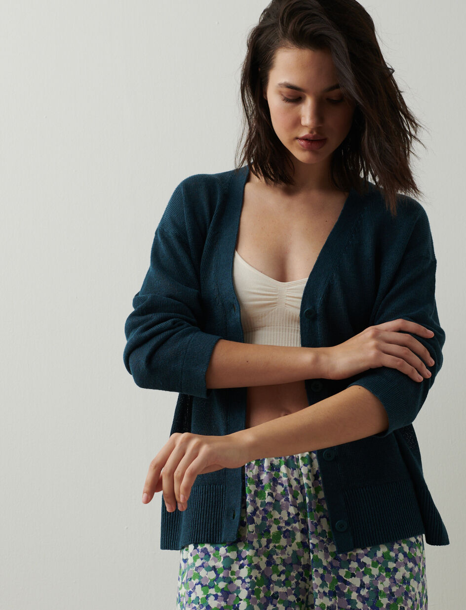 Cardigan manches longues