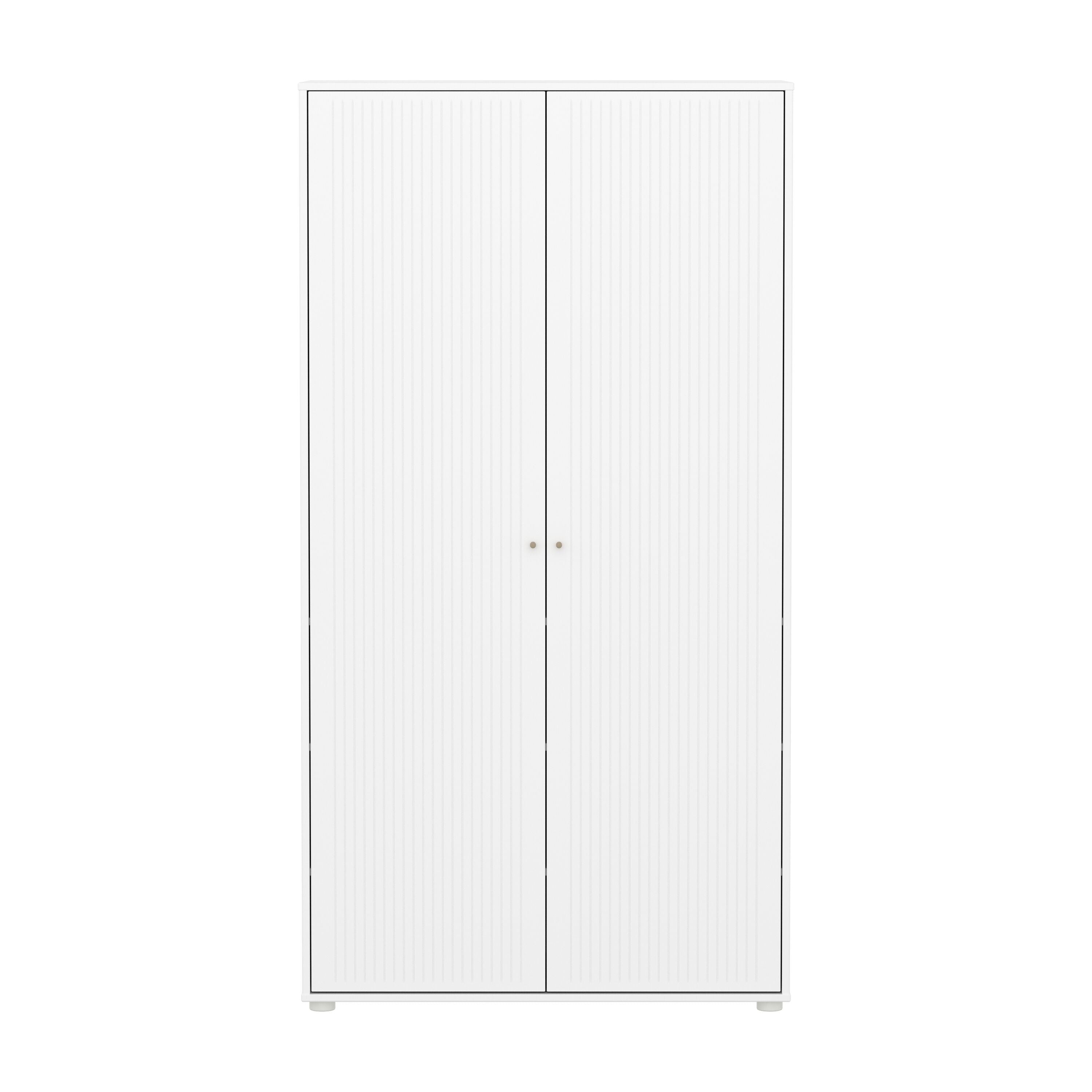 Flexa SAGA Schrank - Weiss / B: 100.0 cm x T: 55.0 cm x H: 190.0 cm