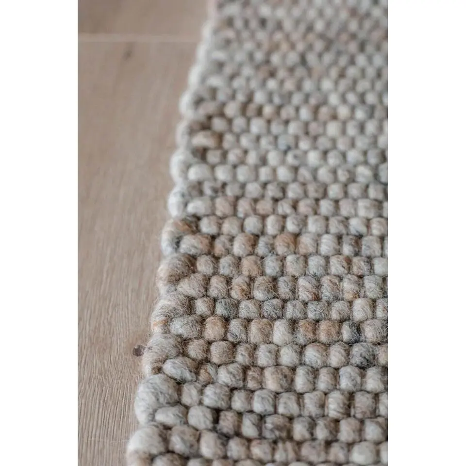 Interieur05 Wollen Vloerkleed grijs/bruin gemeleerd Vik - 230 x 160 cm