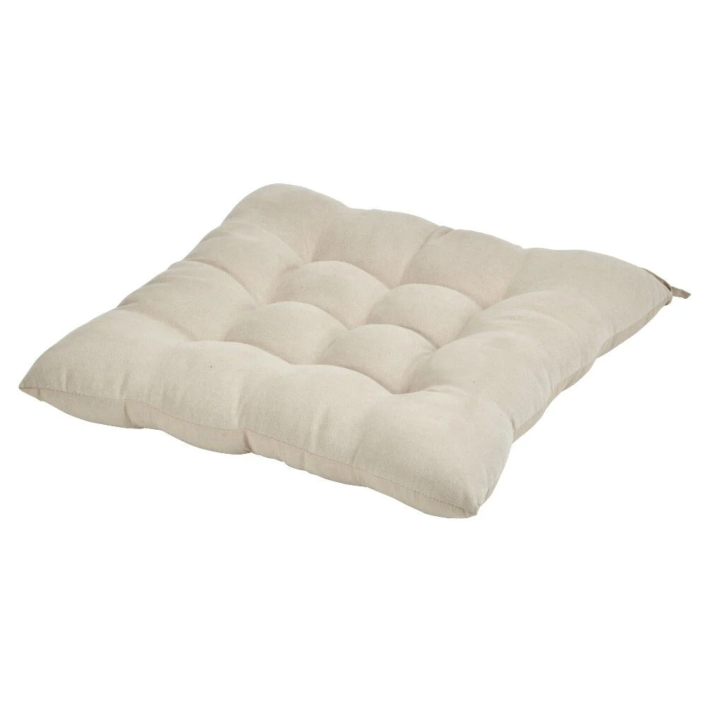 Dessus de chaise matelassé beige