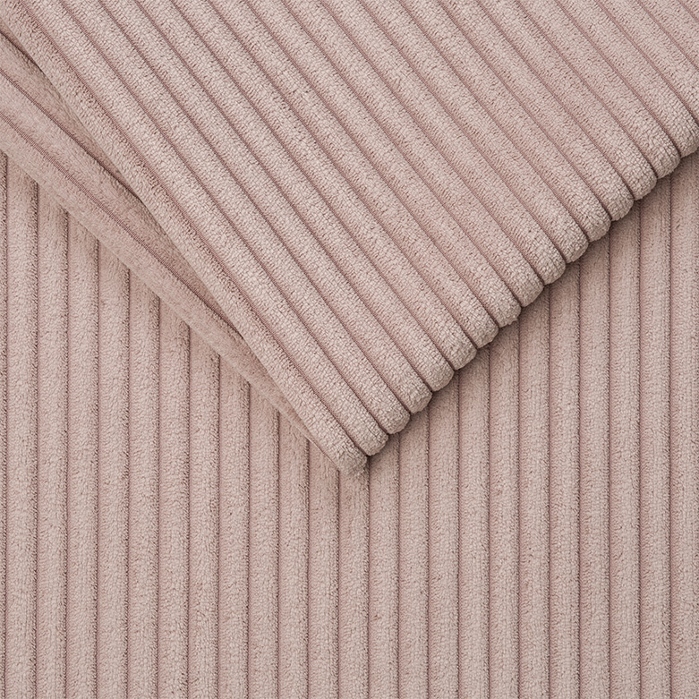 Hocker - flamingo - Cord - Massivholzfüße