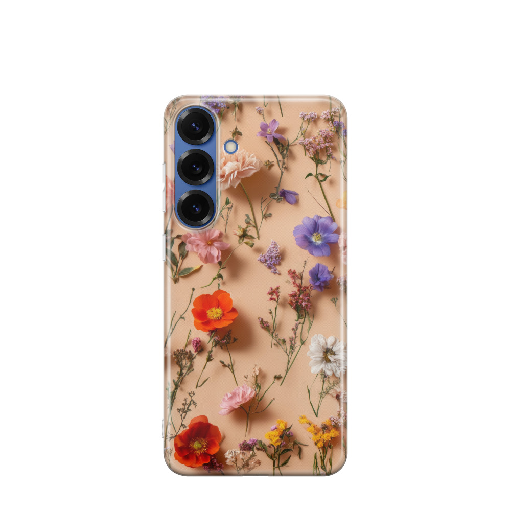Samsung Galaxy S25 Plus Gummi Hülle Blumenzauber - Versch. Farben
