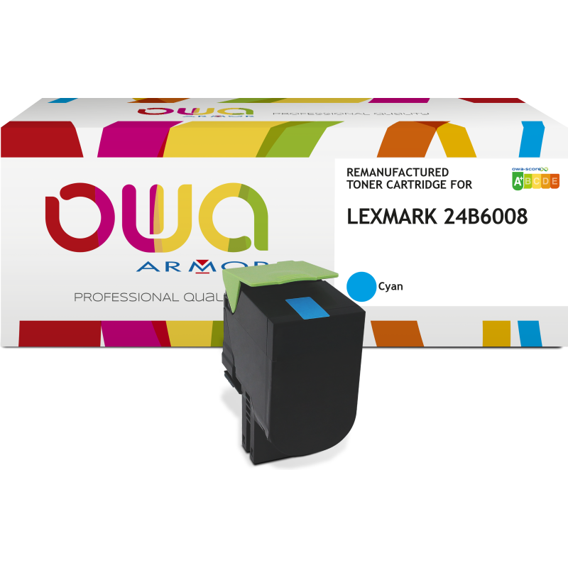Toner remanufacturé OWA - haute capacité - pour LEXMARK 24B6009