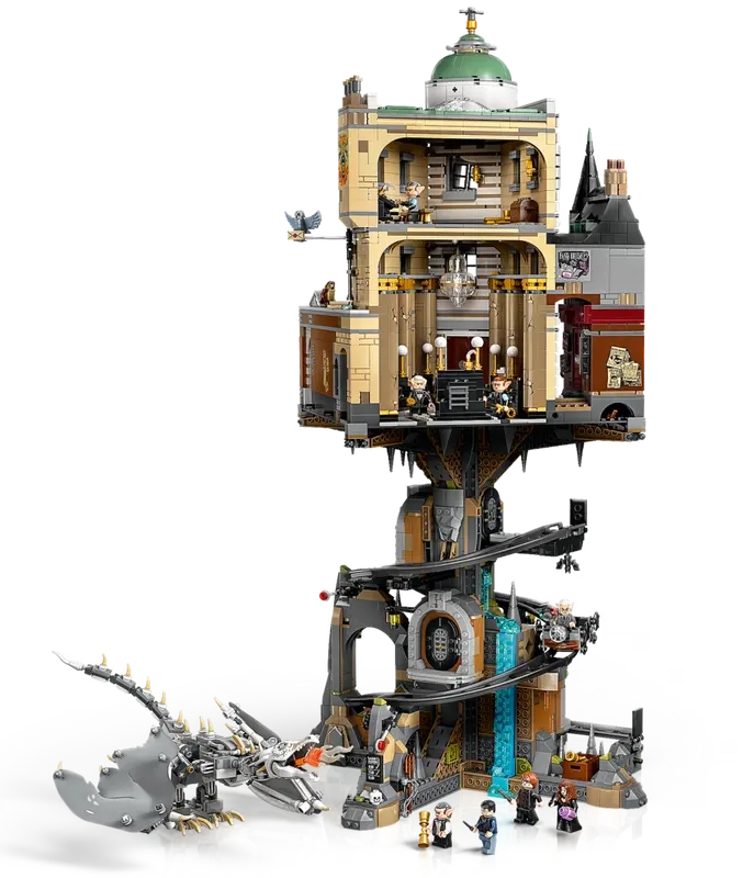 (4801-tlg. Set) Harry Potter Klemmbausteine Spielzeug Sammler Edition Modell Bausatz (76417) Lizenziert - Gringotts Zaubererbank