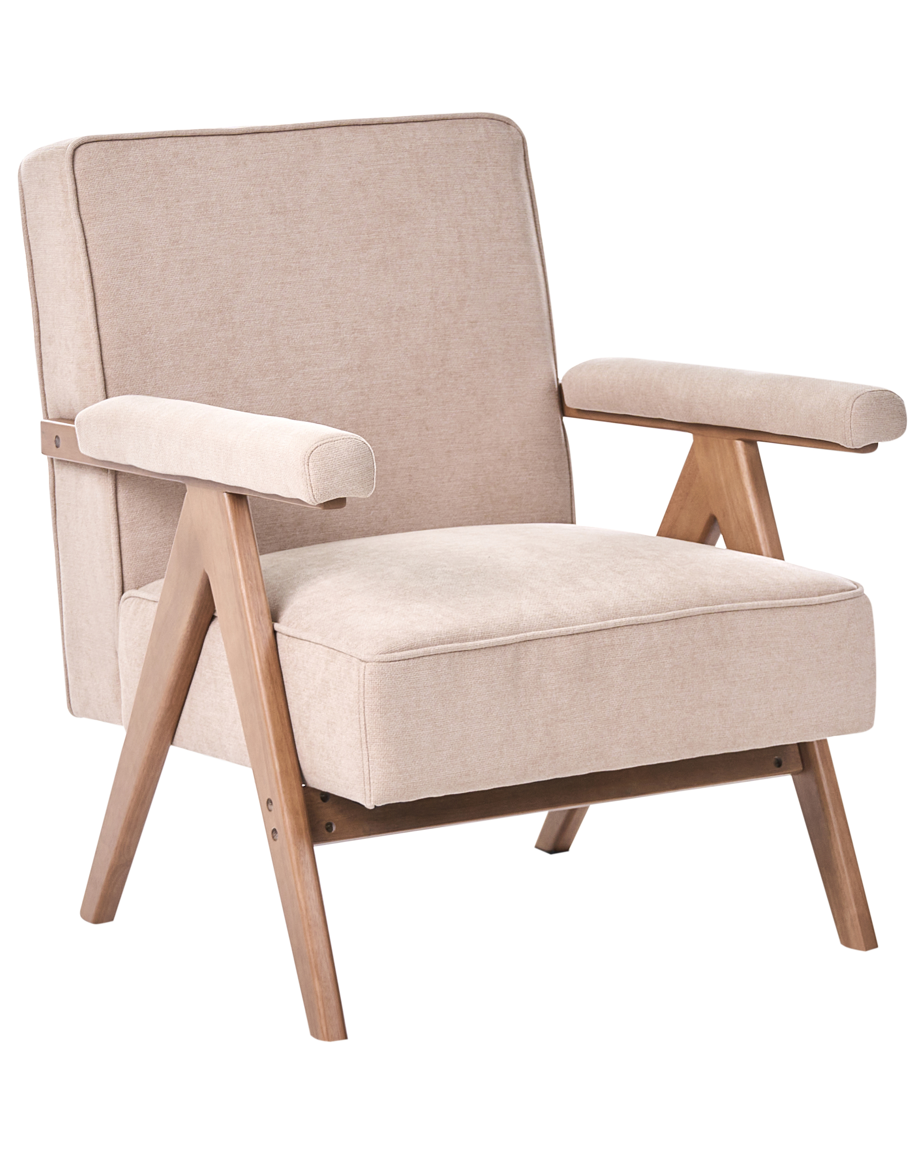 Fauteuil EVJE Kunstlinnen Taupe