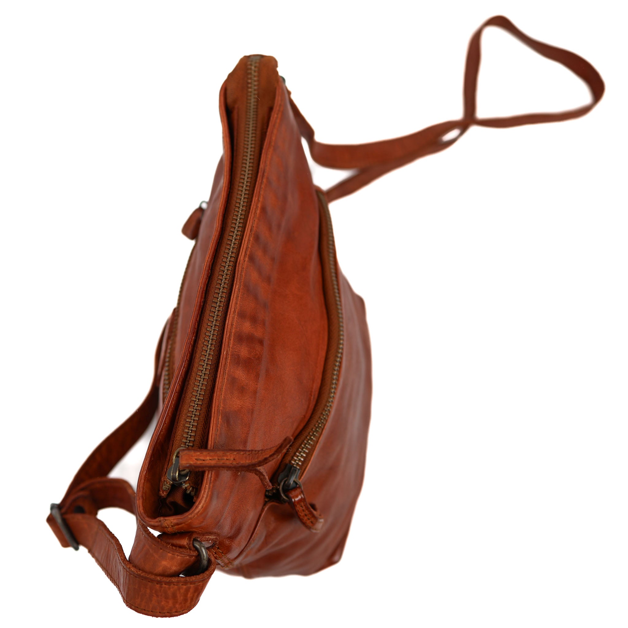 Schoudertasje 'Nancy' cognac Cognac