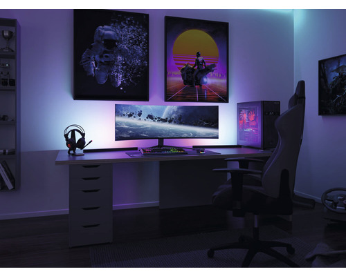 EntertainLED Lightbar Dynamic 2-pack 2x48 lm H 60,5 cm RGB kleurverandering met geheugenfunctie + afstandsbediening