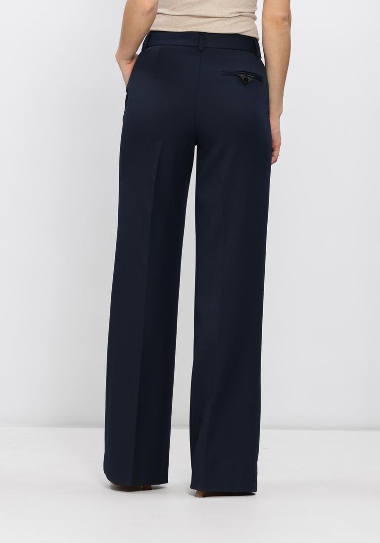 donkerblauwe haute l'amitié pantalon premiere plain tall pant