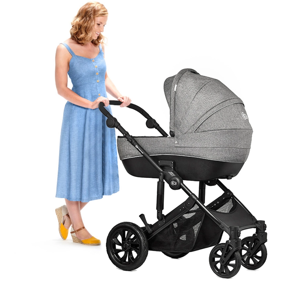 Kinderkraft Kinderwagen Prime Lite 3 in 1 Mink Pro Grey