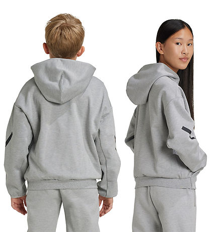 adidas Performance Kapuzenpullover - J Z.N.E HD - Mgrey/Black