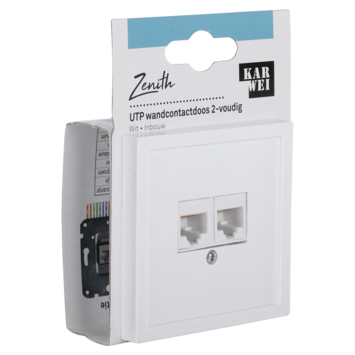 KARWEI Zenith Wandcontactdoos UTP Wit