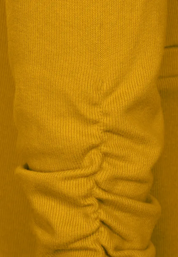 Longblazer mit Raffung - tanned yellow