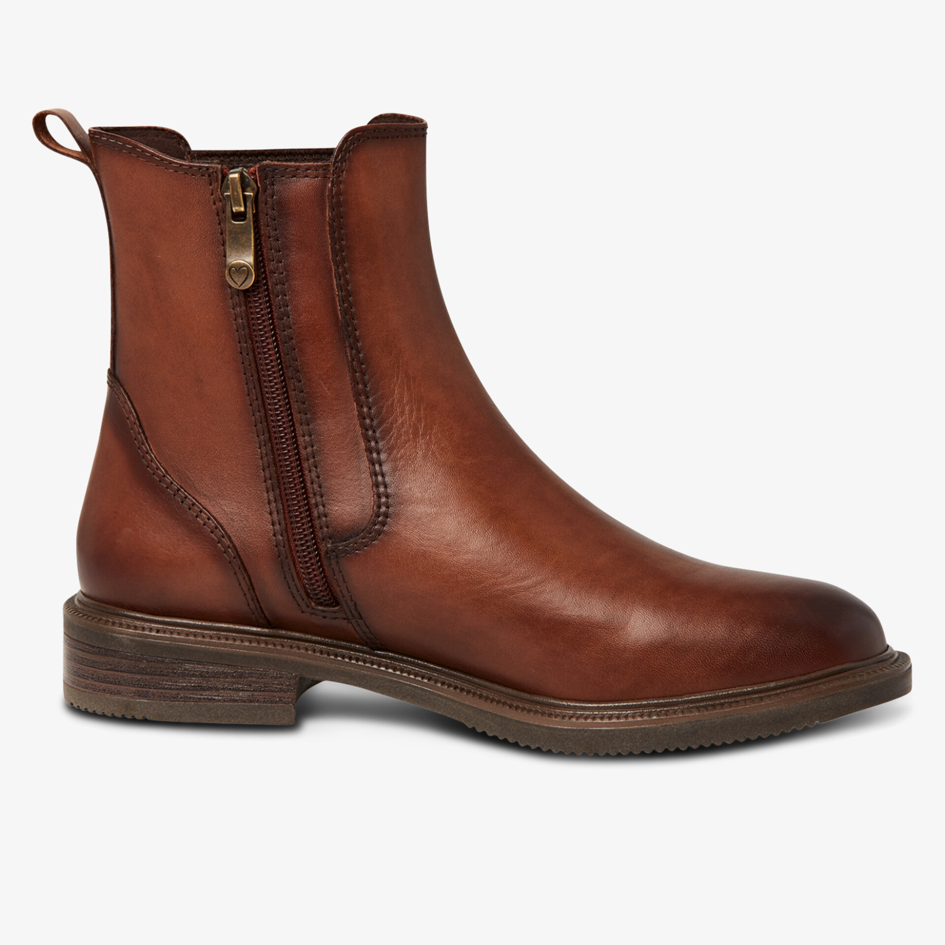 MARCO TOZZI Damen Chelsea Boots cognac
