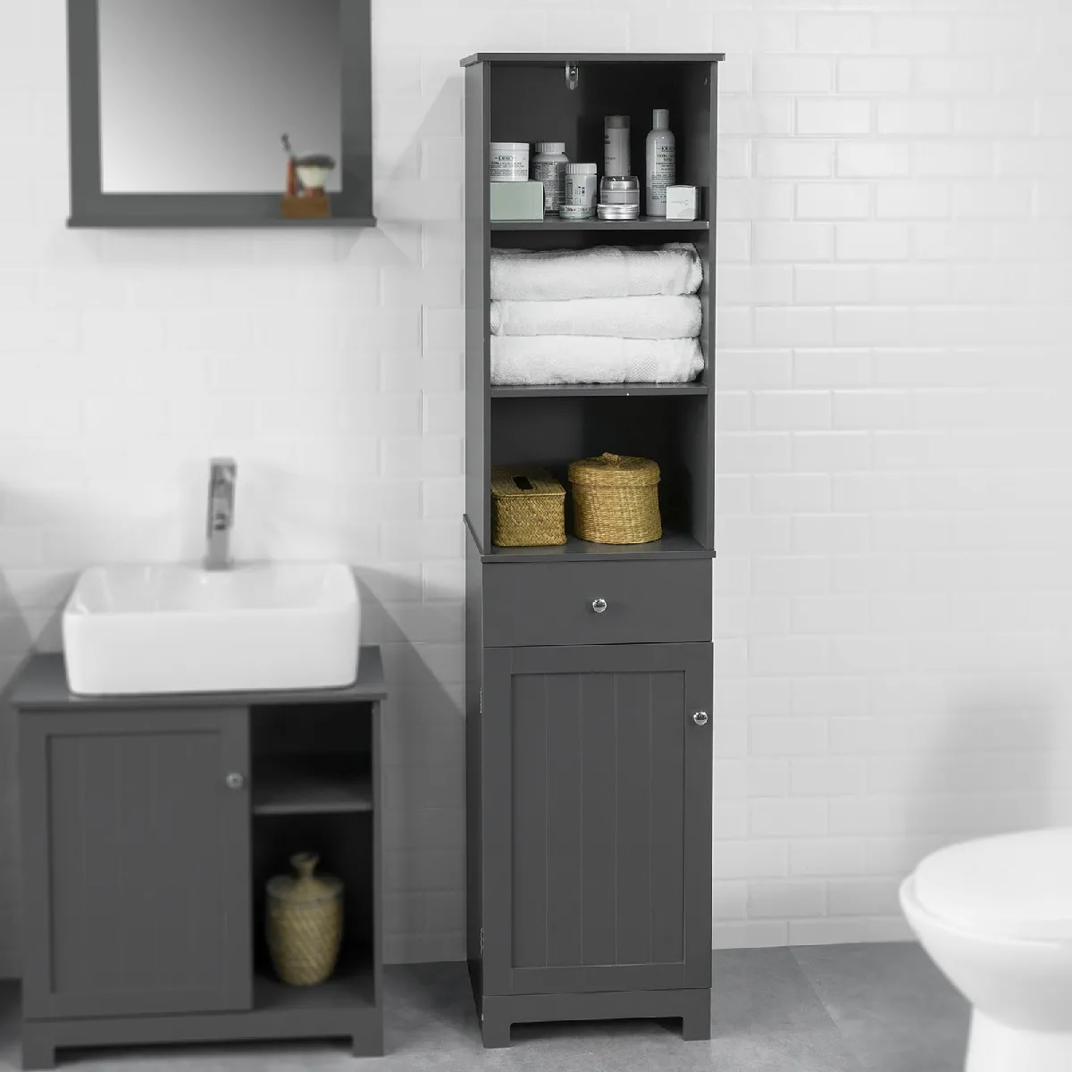 Sobuy BZR17-DG - Gris foncé