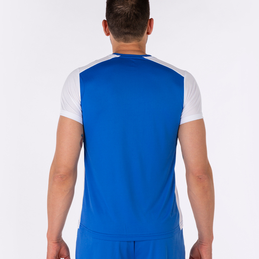 Camiseta Joma Record II Royal White de manga curta