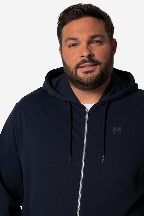 Men+ Hoodie-Jacke, Kapuze, Zipper, bis 8 XL
