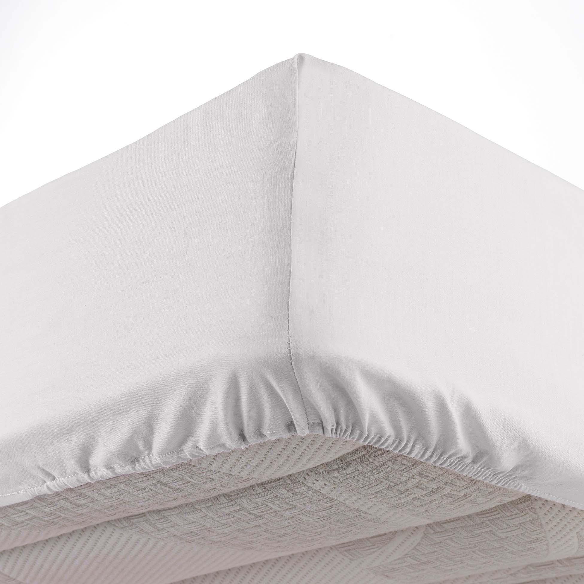 DRAP HOUSSE 140X190CM MICROFIBRE OSCAR BLANC