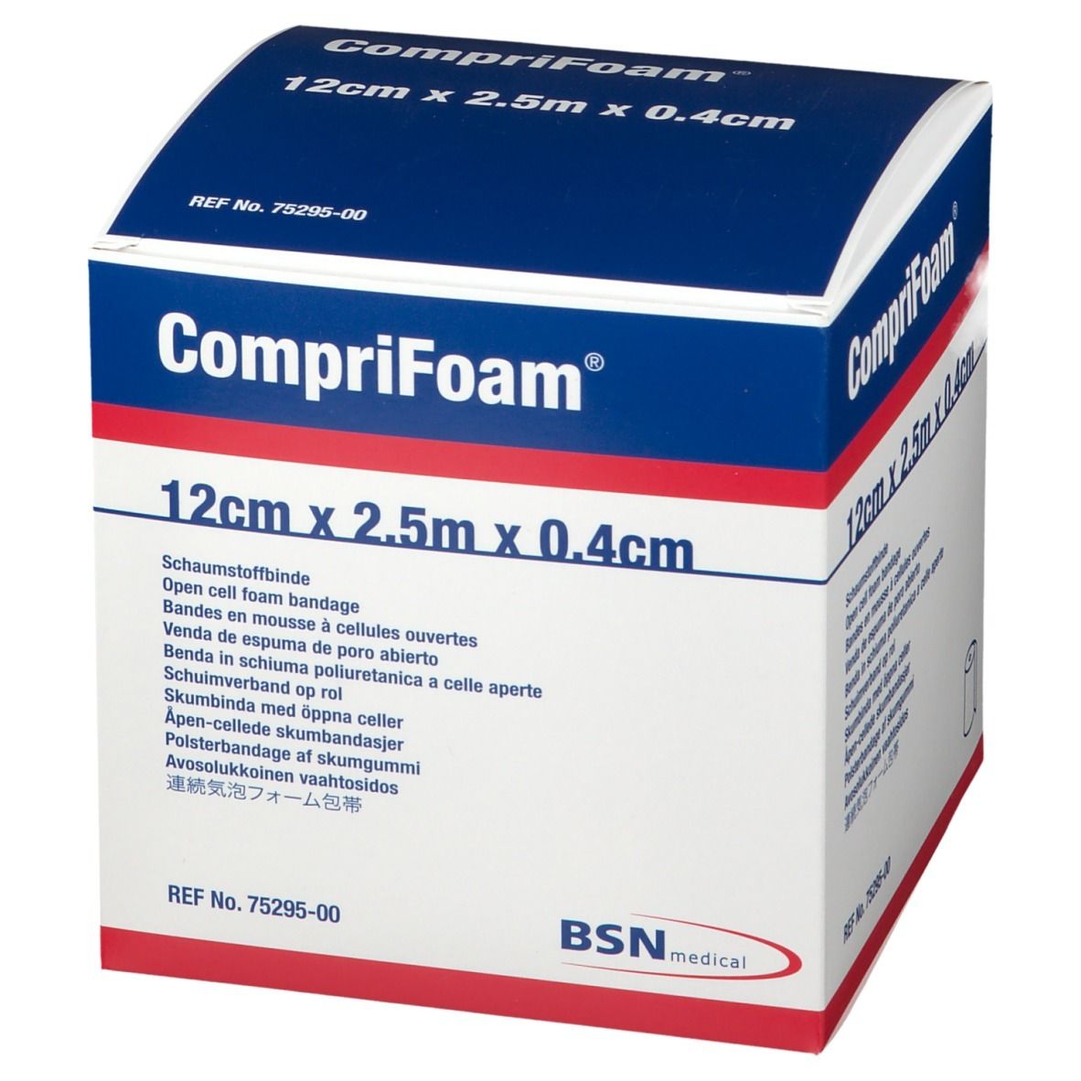 CompriFoam® Schaumstoffbinde 12 cm x 2,5 m x 0,4 cm