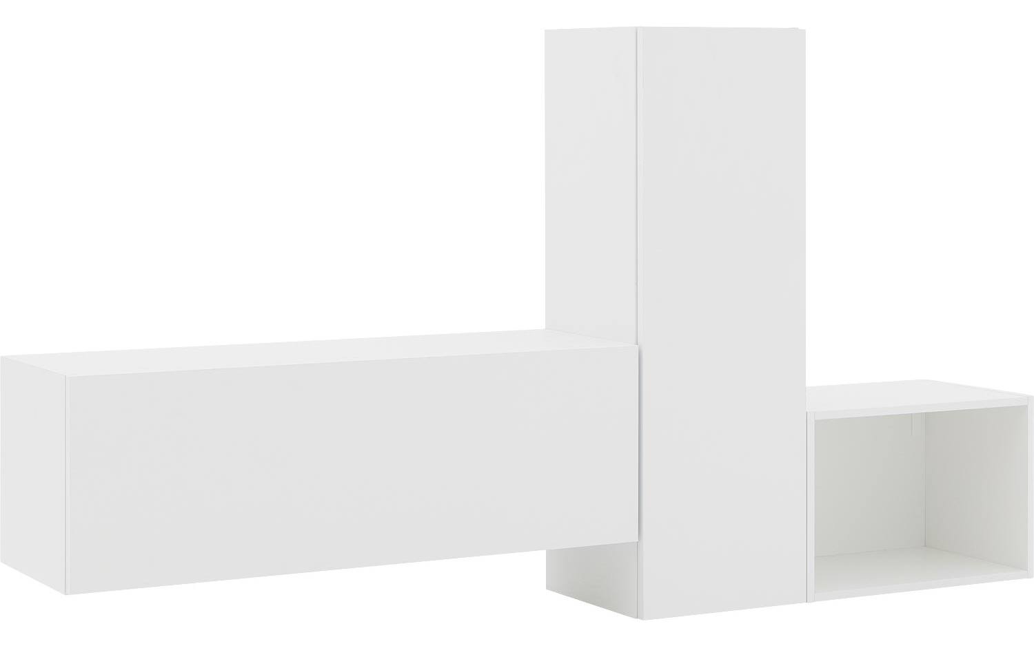 Goossens Wandmeubel Monza Ecowood in mdf