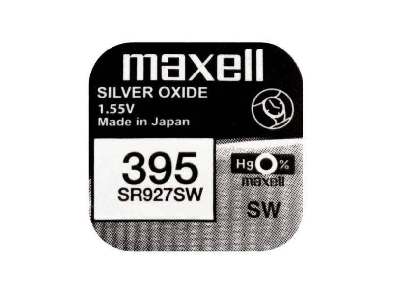 Maxell Europe LTD. Knopfzelle 395 SR927SW , 10 Stück Typ SR927SW (395), 1 Stück