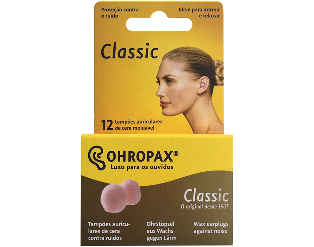 TAMPÕES OHROPAX AURICULARES CLASSIC CERA 12UN