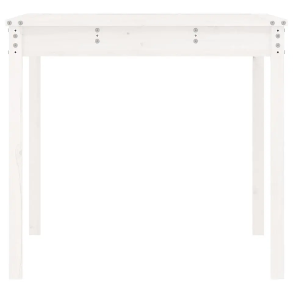 vidaXL - Tuintafel - Wit - Grenenhout - 121 x 82.5 x 76 cm
