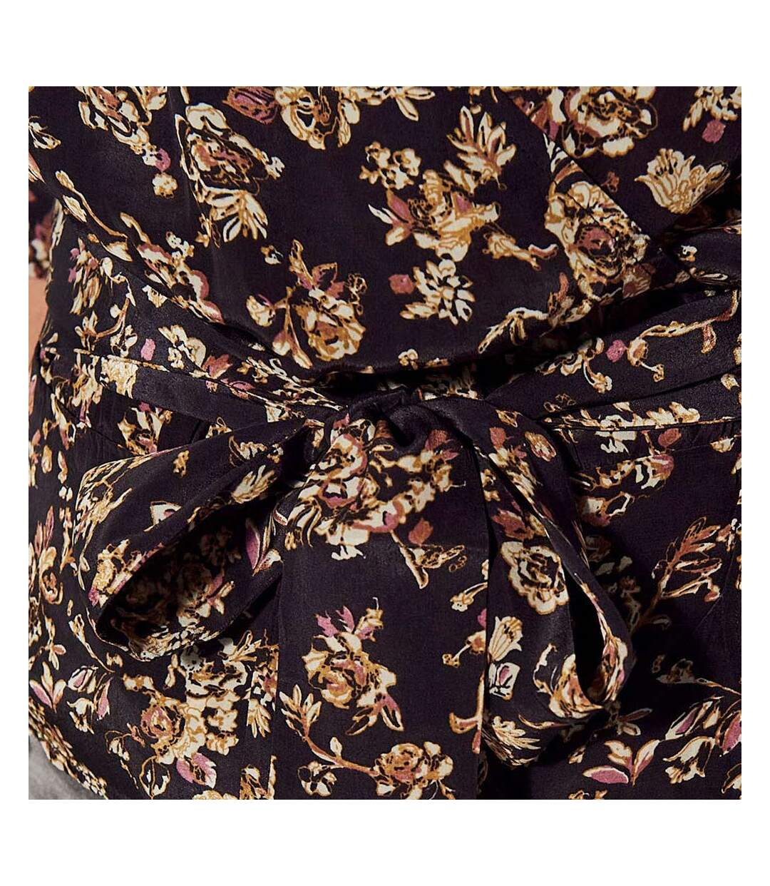 Blouse Fleurie Noir Femme Kaporal Naby