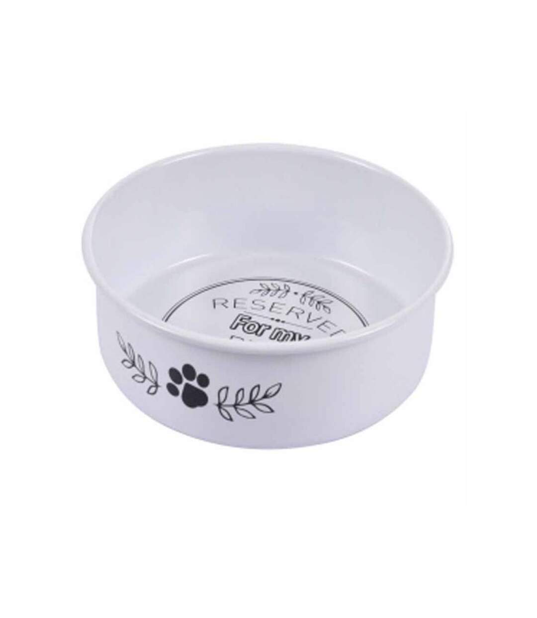 Paris Prix - Gamelle Pour Chien & Chat antidérapant 19cm Blanc