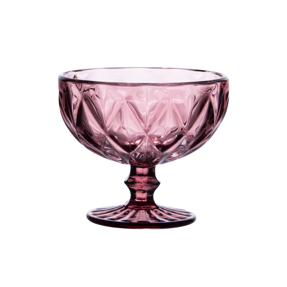Boite de 6 coupes de glace 35 cl diamond rose Trend'up
