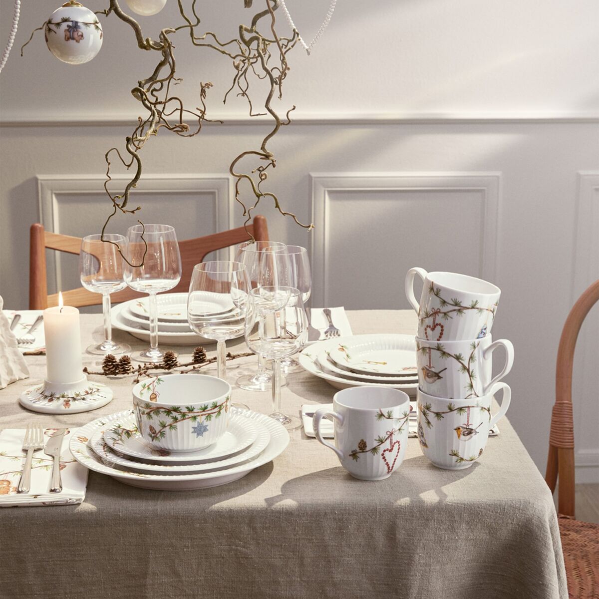 Hammershøi Christmas kubbelysestake 13 cm