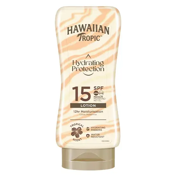 Loção Protetora Hidratante Hawaiian Tropic Silk FPS 15 - 180ml