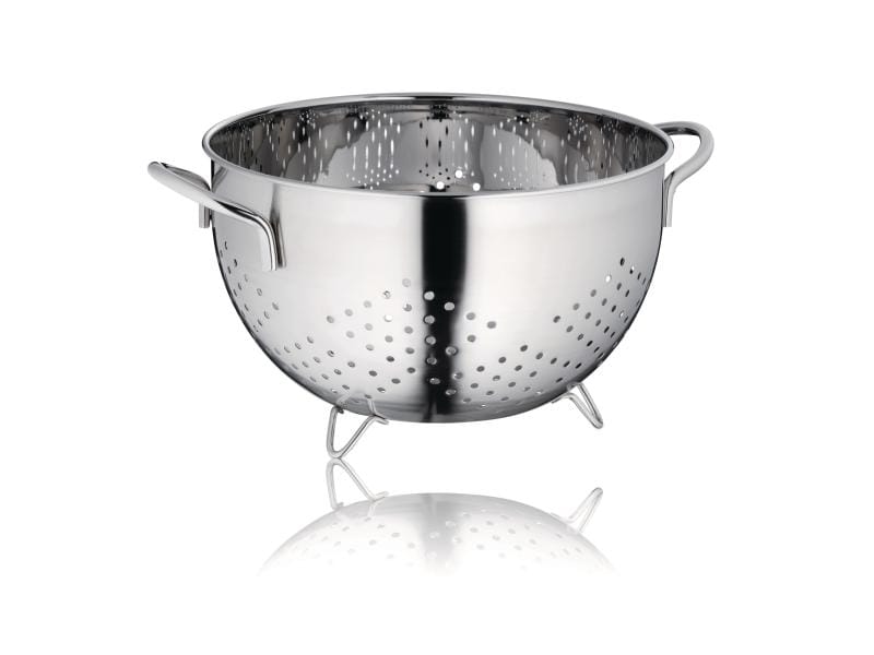 Kela Abtropfsieb Athos 24 cm, Silber Küchensieb aus Edelstahl