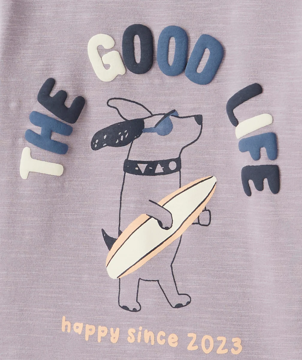 SWEAT GARÇON EN COTON BIOLOGIQUE PARME AVEC MESSAGE ET CHIEN