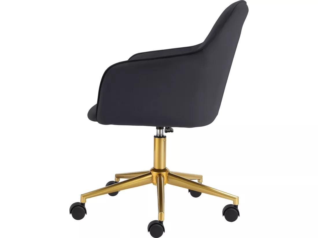 Chaise de bureau gris / or