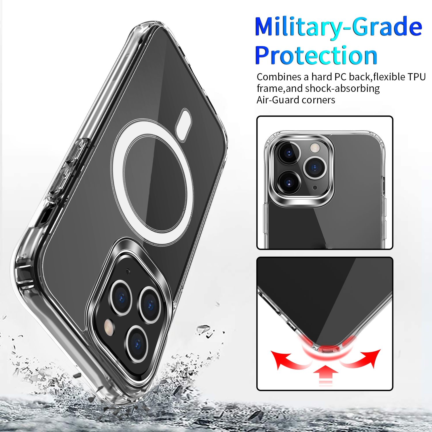 MagSafe Hülle Handy Schutz für iPhone 14 13 12 11 Pro Max Magnet Case Cover Etui