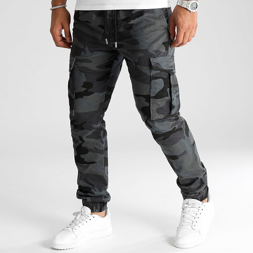 Pantalon Cargo Regular Fit 3054 Gris Anthracite Camouflage