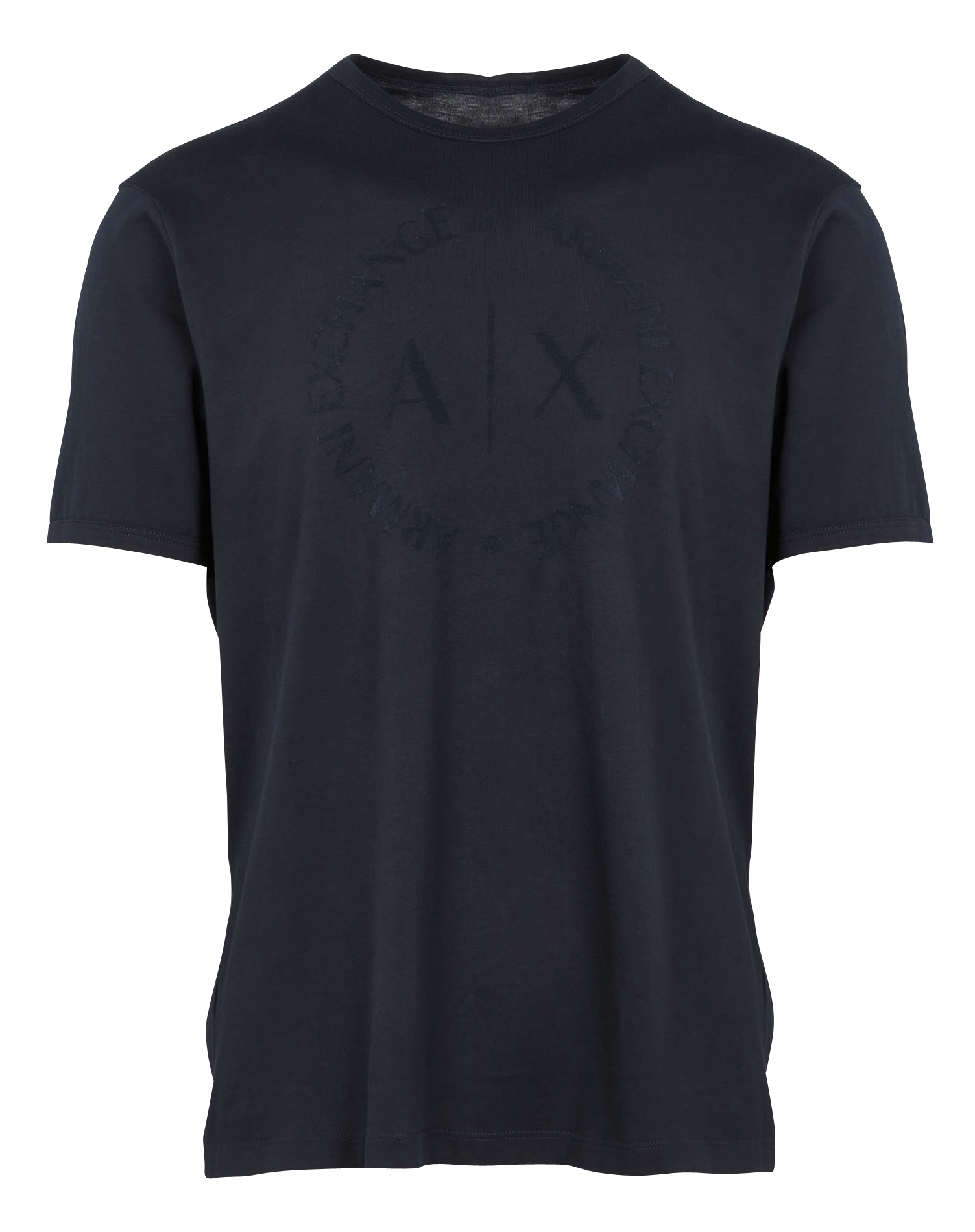 Tee-shirt col rond regular-fit sérigraphié en coton | Bleu