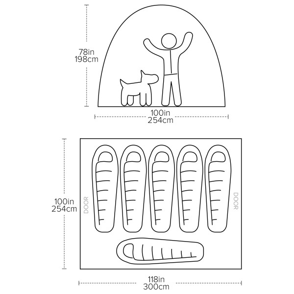 Big Agnes - Big House 6 - Tente de groupe