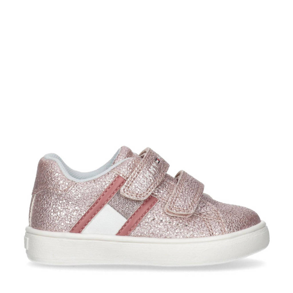 Tommy Hilfiger sneakers met glitters roze