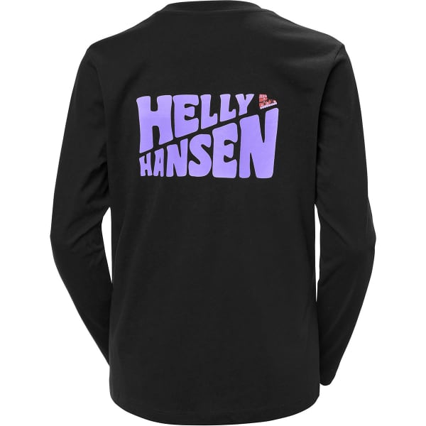 T-shirt HELLY HANSEN W F2F ORGANIC COTTON LS TEE BLACK
